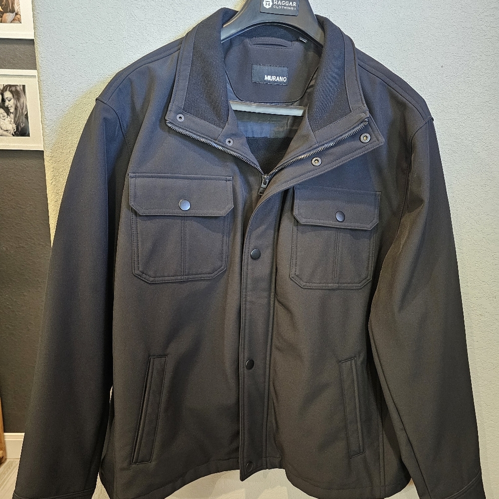 Murano Dark Black Military Field Jacket
